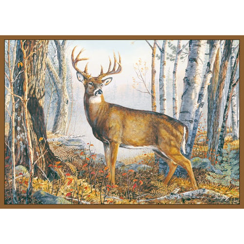 Custom Printed Rug  <br>  Whitetail Deer