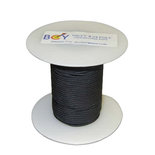 BCY 24 D-Loop Material  <br>  Black 100 ft.