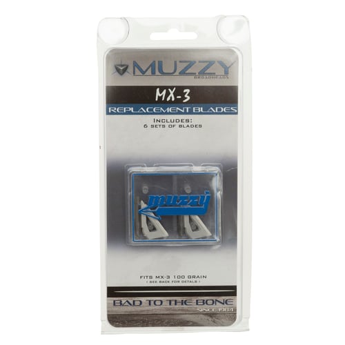 Muzzy Replacement Blades  <br>  MX-3 100 gr. 9 pk.