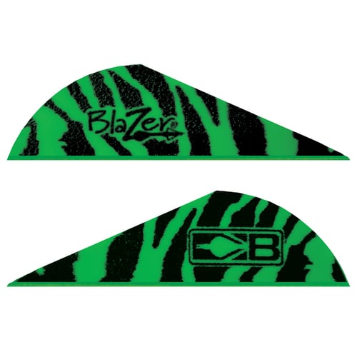 Bohning Blazer Vanes  <br>  Green Tiger 100 pk.