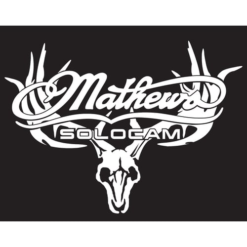 DWD Mathews Decal  <br>  Skull White 11x7 in.