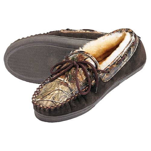 Webers Leather Slippers  <br>  Realtree AP/Brown 9