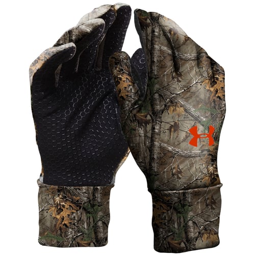 UA Camo Cold Gear Liner Glove  <br>  Realtree Xtra Large