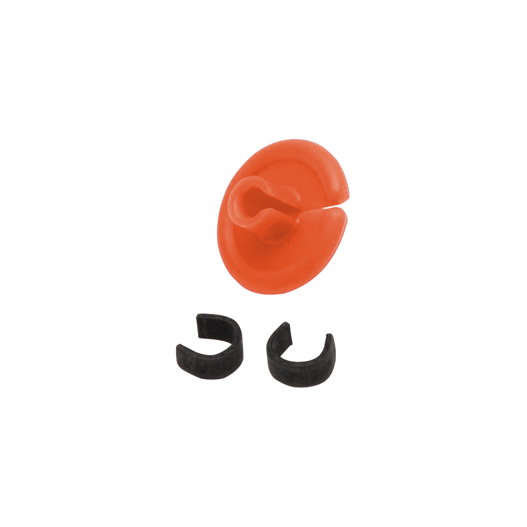 October Mountain String Love 2.0 Kisser Button  <br>  Orange 25 pk.