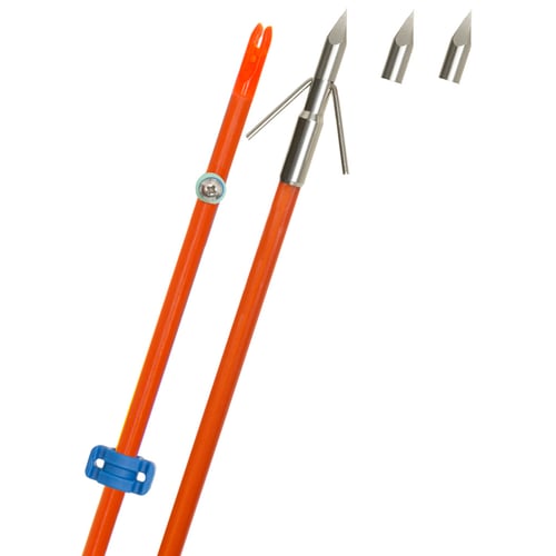 Fin Finder Raider Pro Bowfishing Arrow  <br>  Orange w/Riptide Point