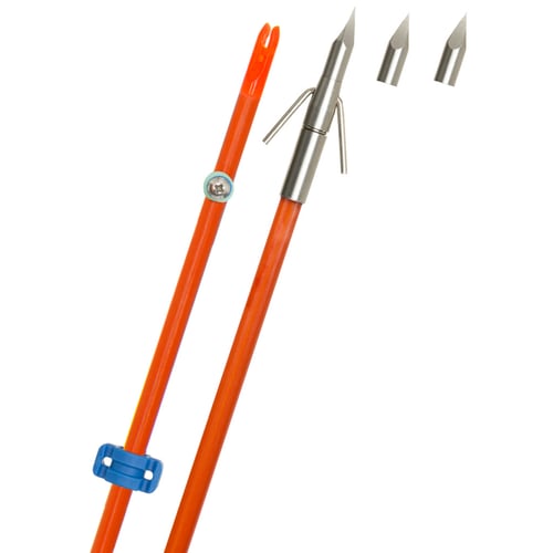Fin Finder Raider Pro Bowfishing Arrow  <br>  Orange w/Riptide Pro Point