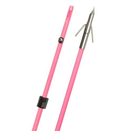 Raiderette Pro Bowfishing Arrow with Riptide Point by Fin-Finder, Pink 