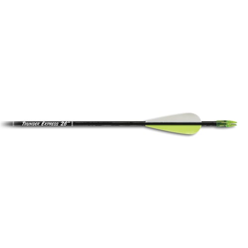 Carbon Express Thunder Express Arrows  <br>  Black 26 in. 3 pk.