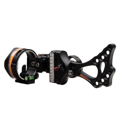 Apex Gear AG2311B Covert Single Pin Bow Sight, 1 Light, Versa-Pin, Black