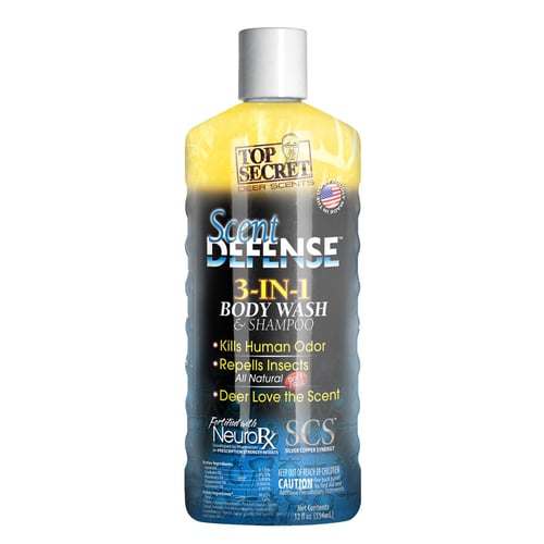 Top Secret Scent Defense Body Wash and Shampoo  <br>  12 oz.