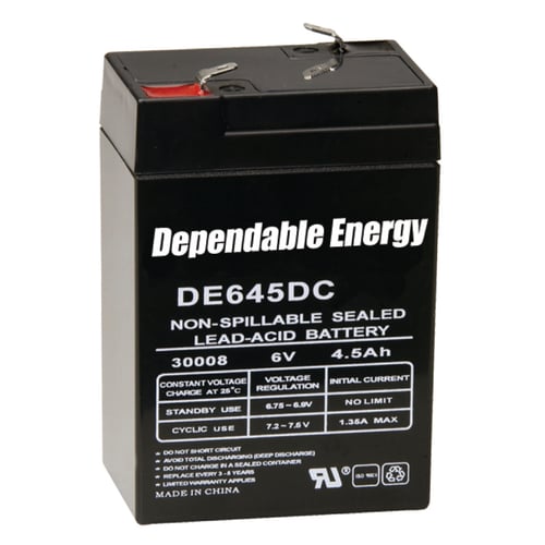 American Hunter Rechargeable Battery  <br>  6V F-Tab