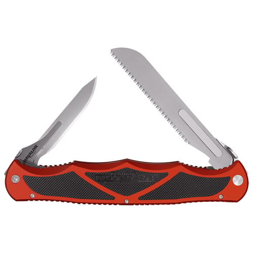 Havalon Knives XTCHYDBRBS Hydra Double-Bladed Multiple Folding Plain/Saw Bead Blasted Stainless Steel Blade 5.87