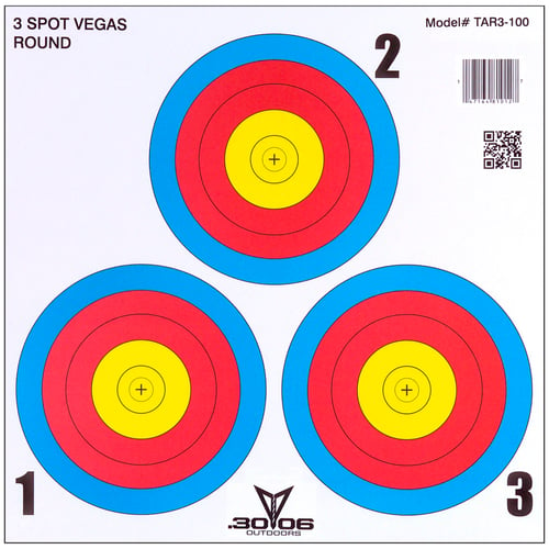 30-06 Paper Targets  <br>  3 Spot Vegas 100 pk.
