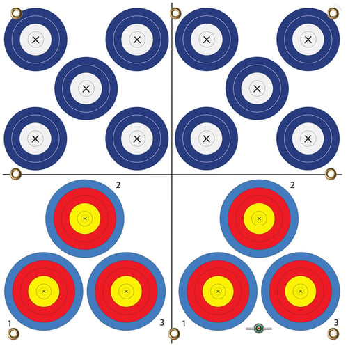 Arrowmat XL Foam Target Face  <br>  Multi Spot 34x34 in.