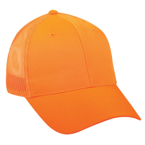 Outdoor Cap Mesh Back Hat  <br>  Blaze Orange
