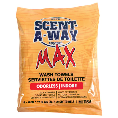 Scent-A-Way Max Wash Towels  <br>  12 pk.