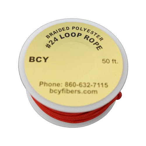 BCY 24 D-Loop Material  <br>  Red 50 ft.