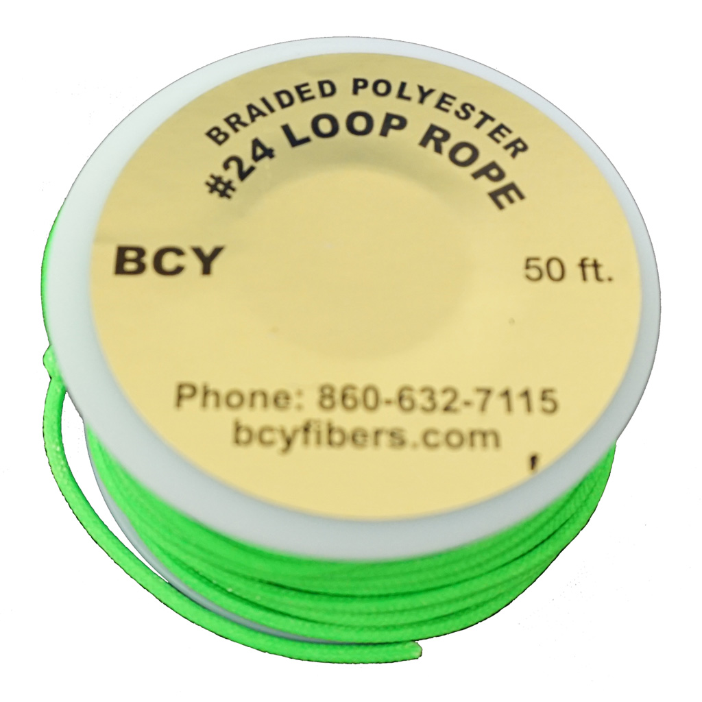 BCY 24 D-Loop Material  <br>  Neon Green 50 ft.