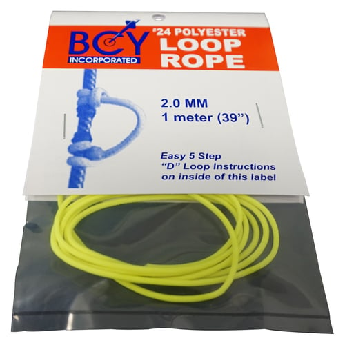 BCY 24 D-Loop Material  <br>  Neon Yellow 1m