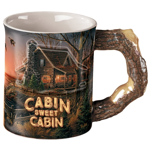 Wild Wings Sculpted Mug  <br>  Cabin Sweet Cabin