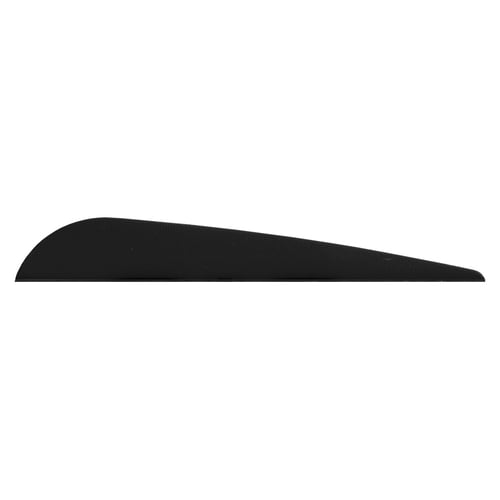 Bohning Bronco Vanes  <br>  Black 4 in. 100 pk.