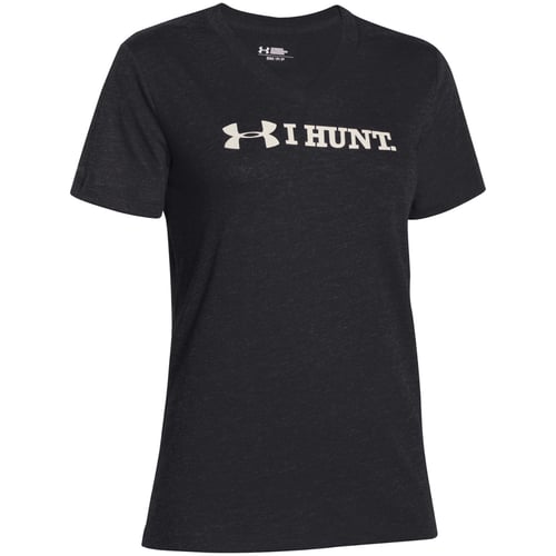 UA Womens I Hunt Tee  <br>  Black Small