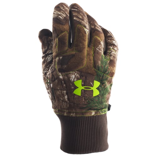 UA Armour Fleece Glove  <br>  Realtree Xtra Large