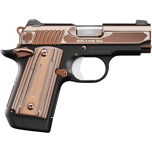 Kimber Micro 9 Pistol  <br>  9 mm 6.1 in. Rose Gold 7+1 rd.