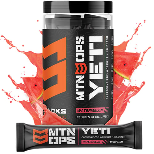 YETI WATERMELON TRAILYeti Trail Pre-Workout Watermelon - Explosive & Sustained Energy - Decreased Muscle Fatigue - Increased Muscle Build - Blood Flow to Muscles - 20 plus hours of Nitric Oxide Boost - Amazing Taste - 30 Servings Per TubNitric Oxide Boost - Amazing Taste - 30 Servings Per Tub