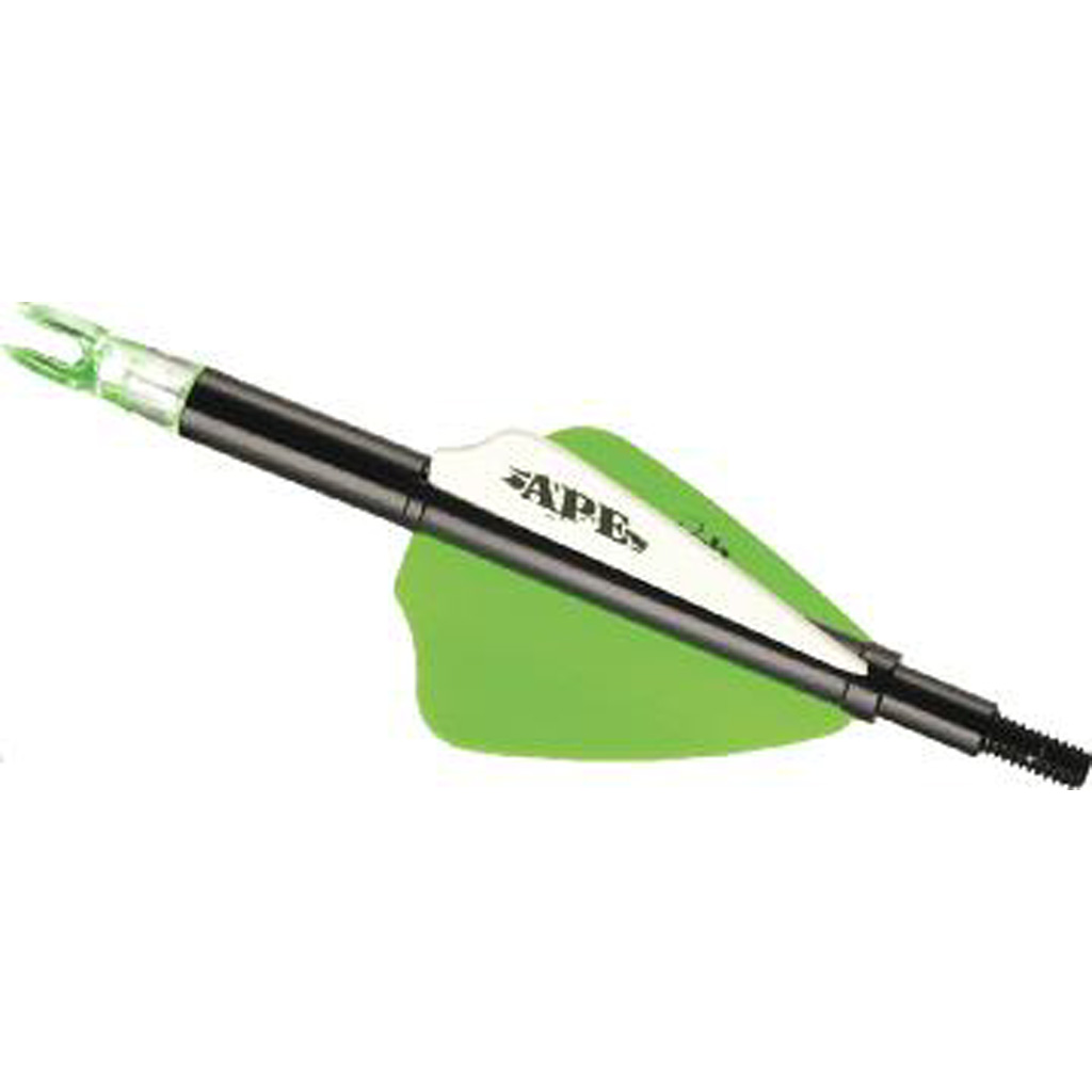 NuFletch APE Tail/Lighted Nock  <br>  Black/Green Standard 6 pk.