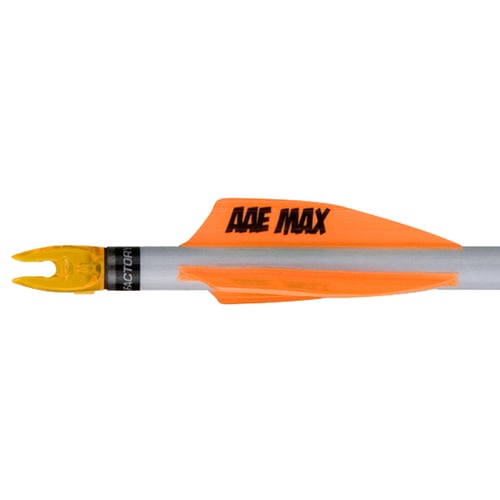 AAE Plastifletch Max Vanes  <br>  Fire Orange 2in. Shield 100pk.