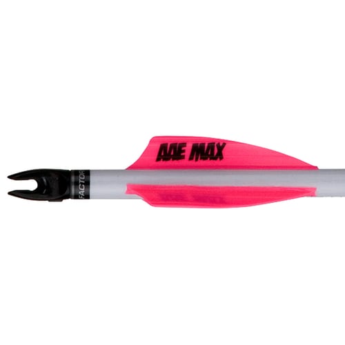 AAE Plastifletch Max Vanes  <br>  Hot Pink 2 in. Shield 100 pk.