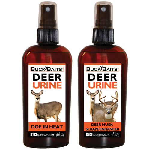 Buck Baits Combo  <br>  Doe in Heat - Deer Musk Scrape 4 oz. ea.