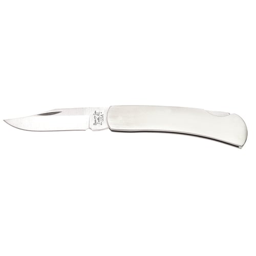 Bear and Son Executive Lockback  <br>  Stainless Steel 3 in.