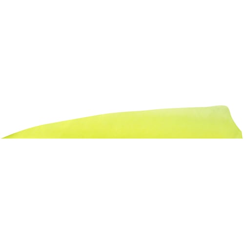Gateway Shield Cut Feathers  <br>  Flo Yellow 4 in. RW 100 Pk.