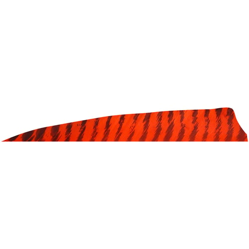 Gateway Shield Cut Feathers  <br>  Barred Red 4 in. RW 100 Pk.