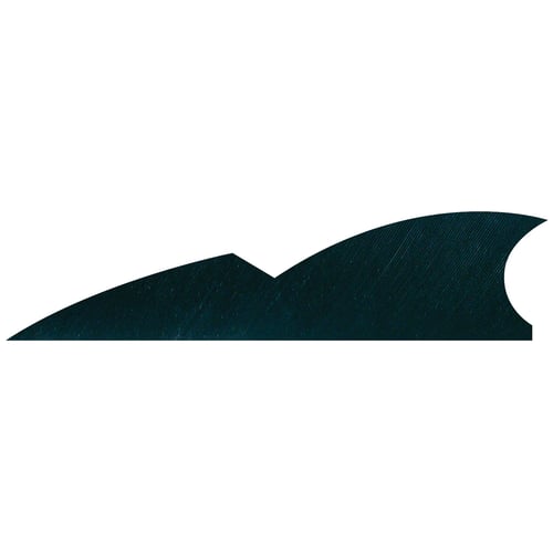 Gateway Batwing Feather  <br>  Black 2 in. RW 50 pk