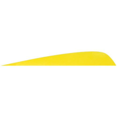 Gateway Parabolic Feathers  <br>  Neon Yellow 4 in. RW 12 pk.