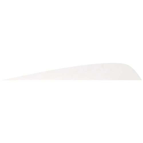 Gateway Parabolic Feathers  <br>  White 5 in. RW 12 pk.