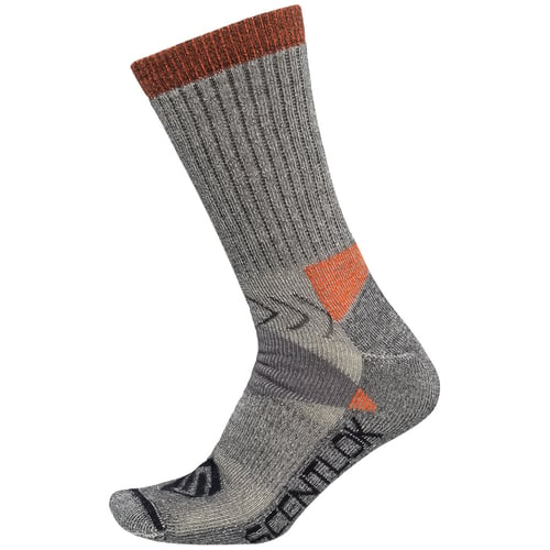 ScentLok Hiker Crew Sock  <br>  Grey Large