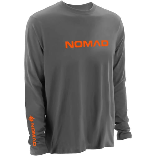 Nomad LS Graphic Tee  <br>  Charcoal Gray X-Large