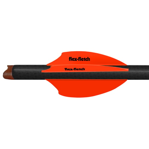 Flex Fletch SK2 Vanes  <br>  Blaze Orange 2 in. 100 pk.