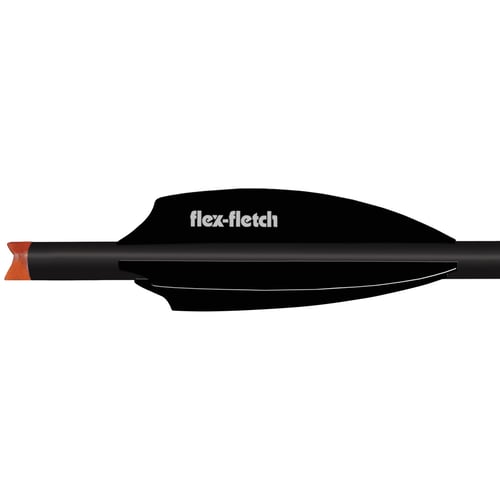 Flex Fletch Silent Knight 300 FLEX2  <br>  Black 3 in. 100 pk.