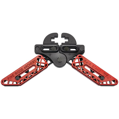 Pine Ridge Kwik Stand Bow Support  <br>  Red/Black