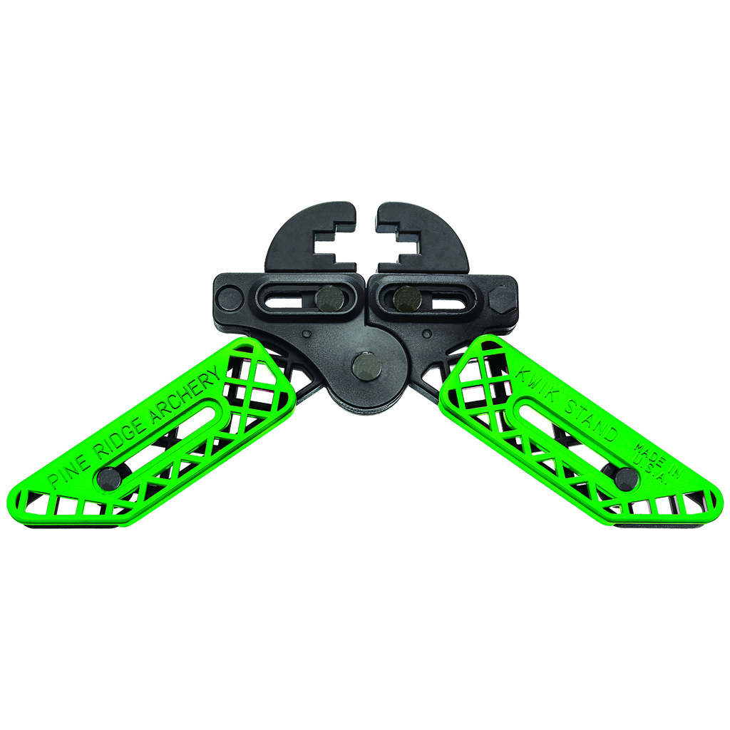 Pine Ridge Kwik Stand Bow Support  <br>  Lime Green/Black