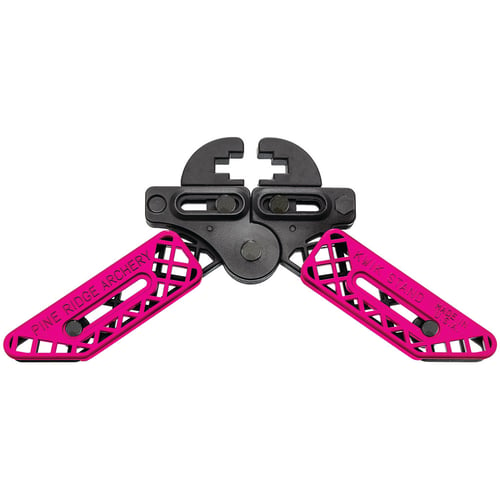 Pine Ridge Kwik Stand Bow Support  <br>  Pink/Black