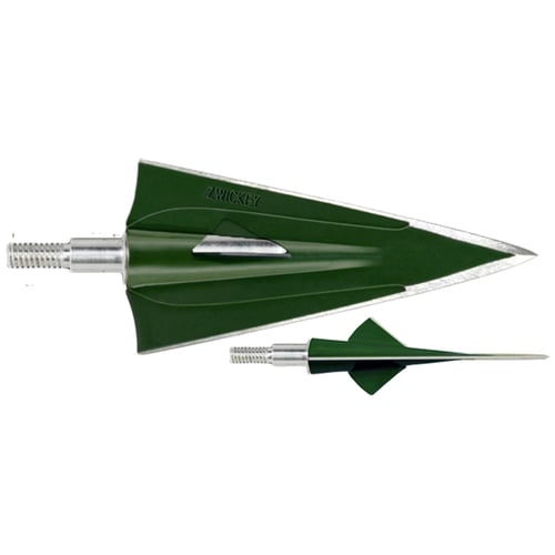 Zwickey No Mercy Broadheads  <br>  Screw In 4 Blade 165 gr. 3 pk.