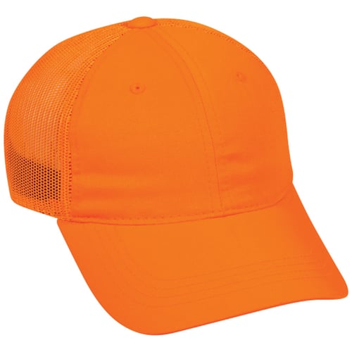 Outdoor Cap Mesh Back Low Profile Hat  <br>  Blaze Orange