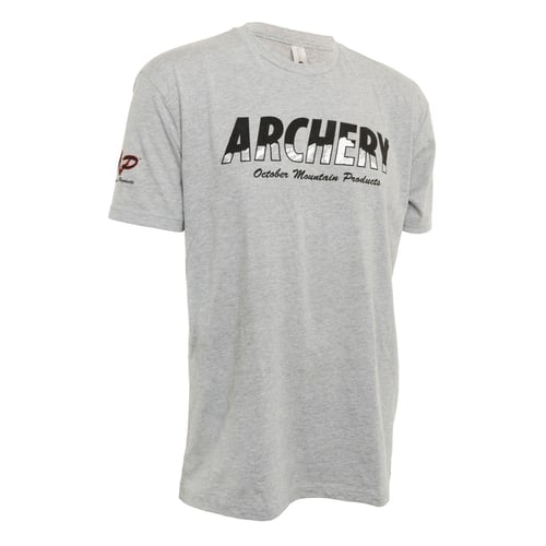 October Mountain Products Archery  <br>  T-Shirt Grey Medium