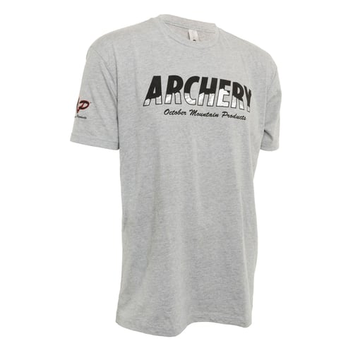 October Mountain Products Archery  <br>  T-Shirt Grey Large